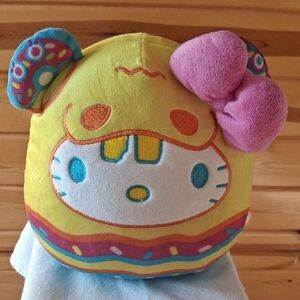 Squishmallows Yellow and Pink Stuffed Hello Kitty